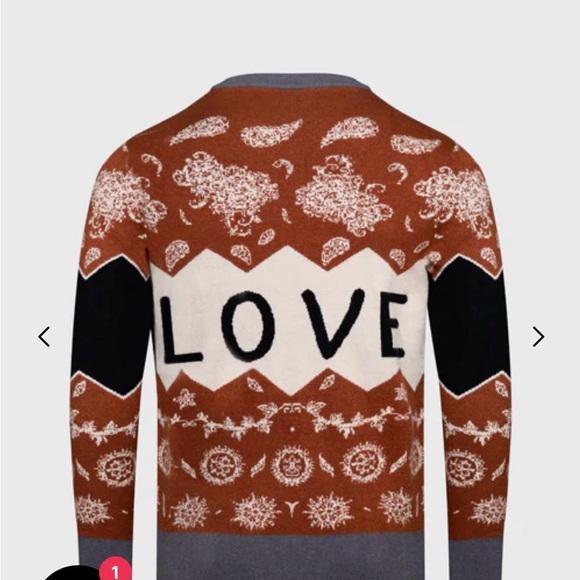 In the Spirit of Love sweater by THC S. Small or Large men’s Medium & XL women’s - Picture 2 of 11